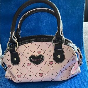 Justice Pink and Black Mini Bags